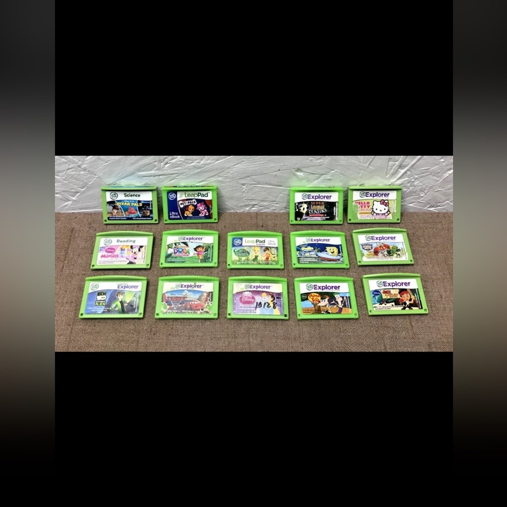 Working Lot of 14 LeapFrog Leapster Games Ben 10 Minnie Disney / Cartridges Only
